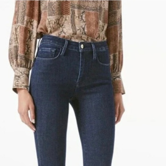 Frame Le One Skinny Jeans (Keller-dark blue) - Picture 1 of 4